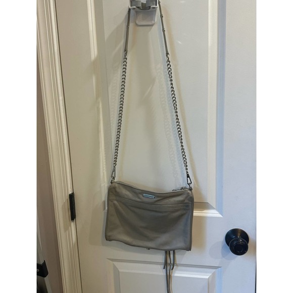 REBECCA MINKOFF BIG MAC Gray  leather / silver hardware   Crossbody/clutch purse - Picture 16 of 16